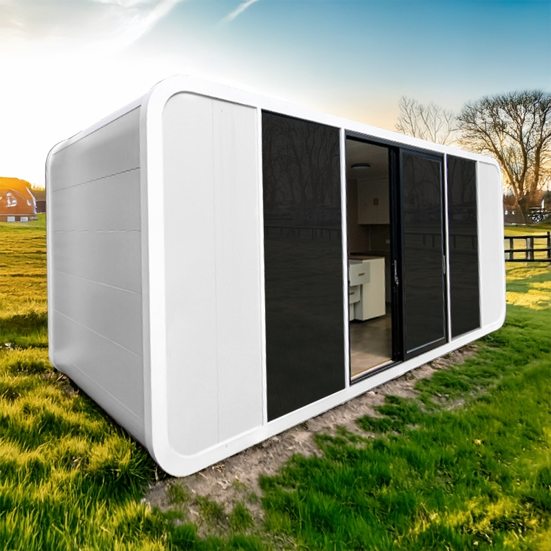 Smooth Appearance Elliptical Box Premade Apple Movable House