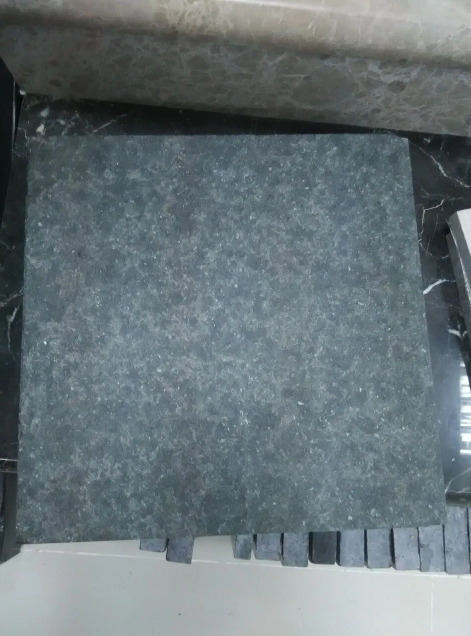 Flamed Black Pearl Basalt Tile