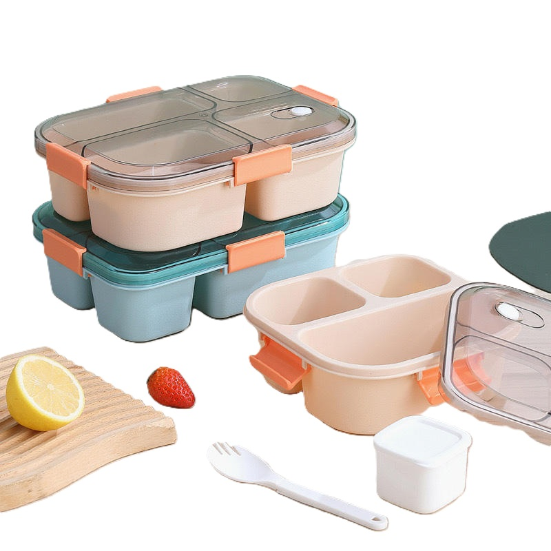 Eco-Friendly Reusable Plastic Lunch Box for Daily Meals