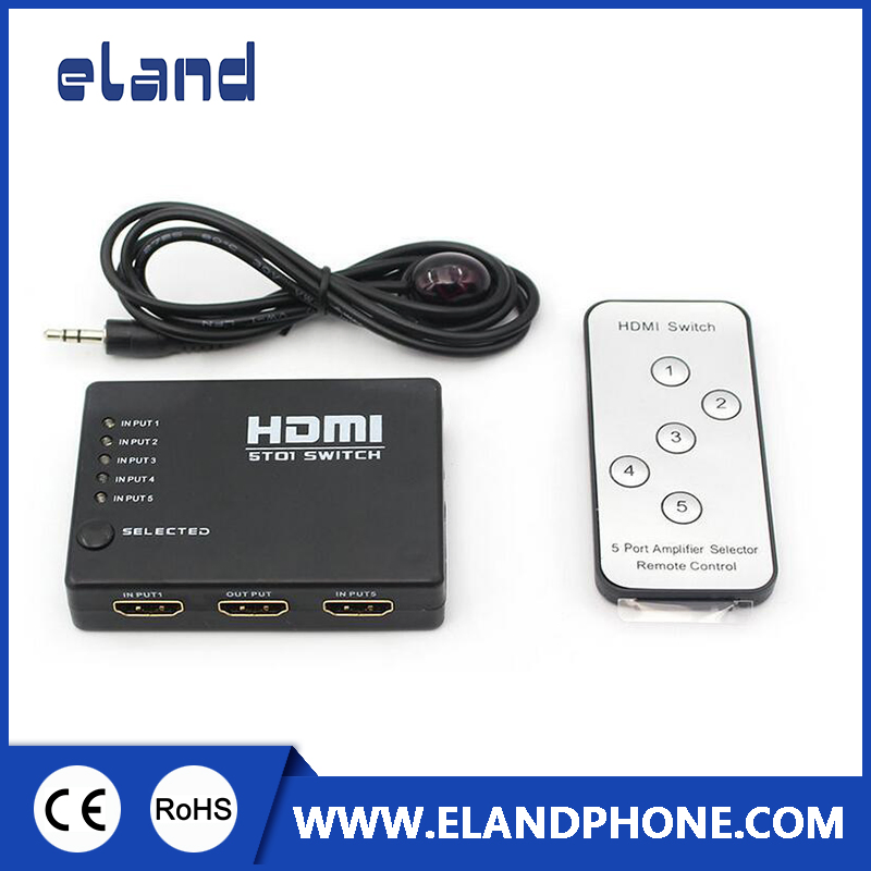 HDMI-коммутатор 5x1, 1080P, с пультом