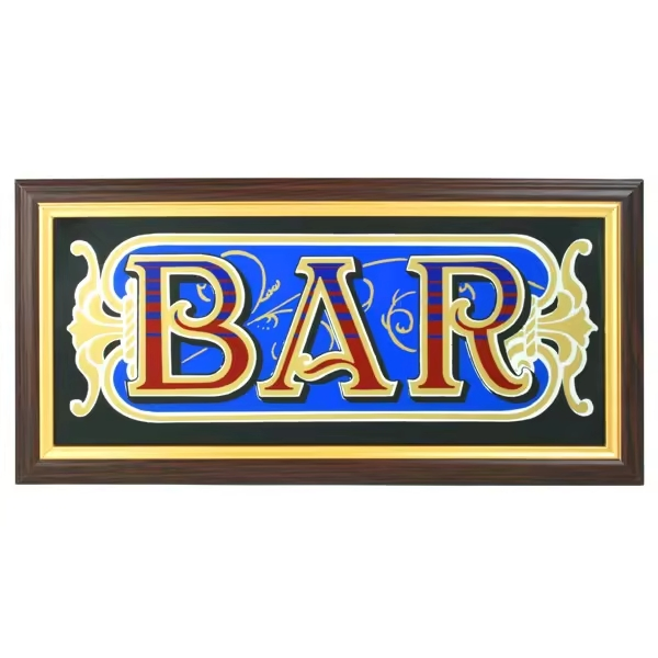 New Customize Bar Decorative Promotion Bar Wall Beer Nightclub Bar Mirror