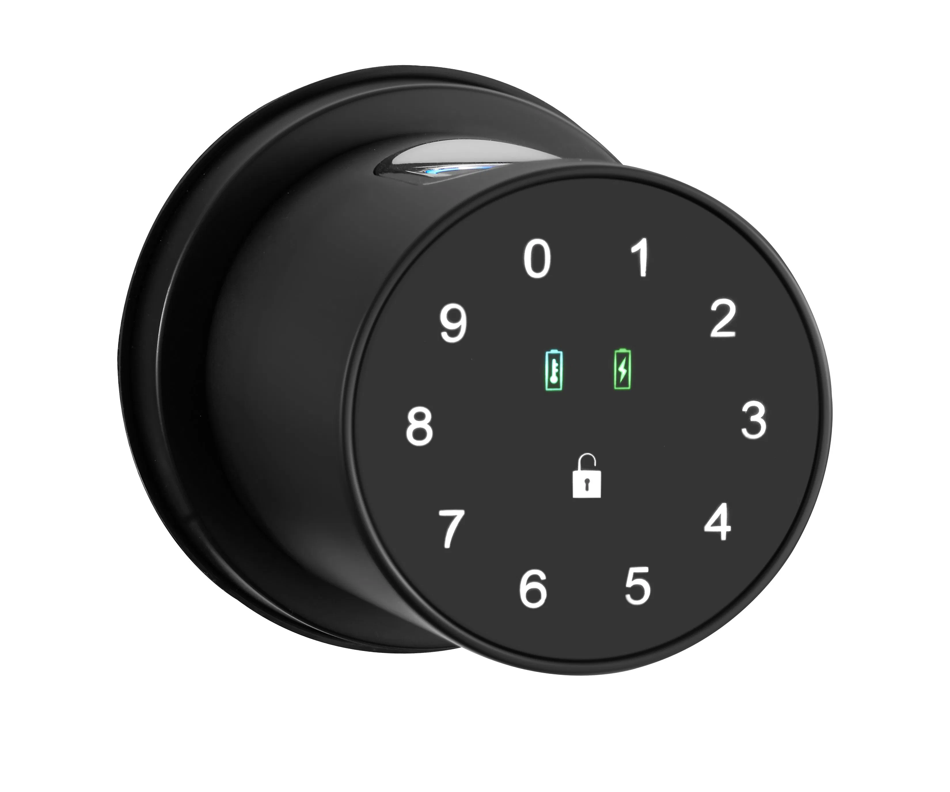 Tuya APP Smart Indoor Round Knob Fingerprint Smart Door Lock