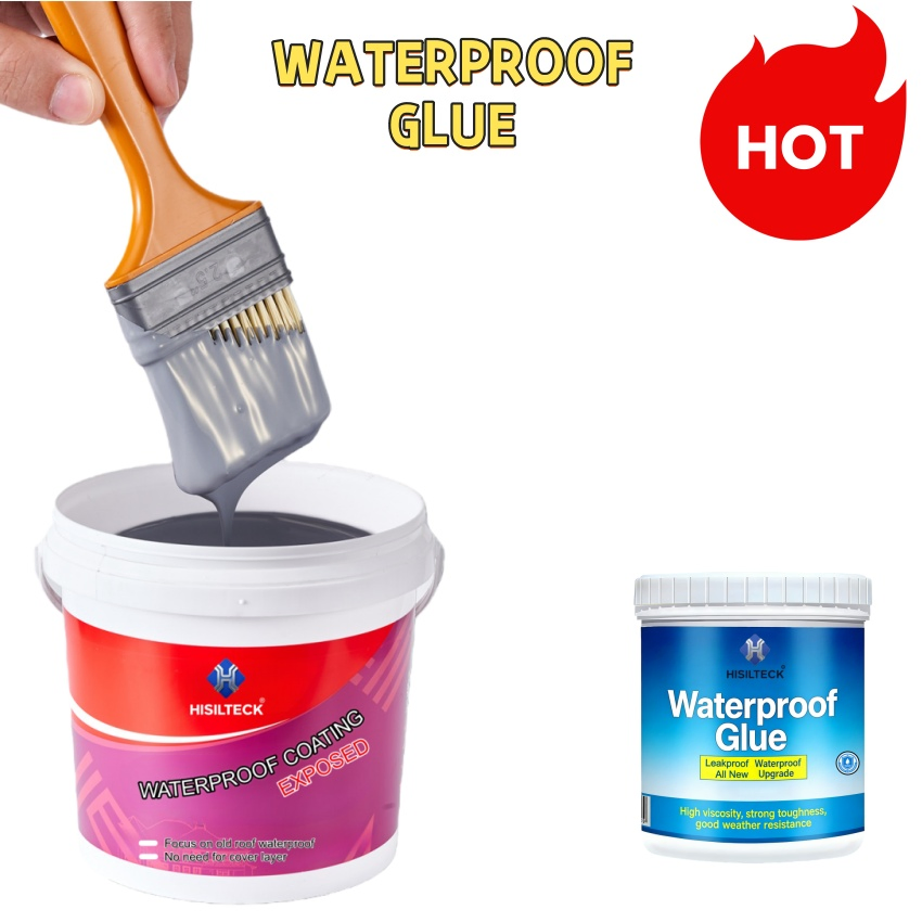 Hybrid Acrylic Coating Waterproof Renovating Repair Paint with High Elasticity, Medium Hardness for Outdoor Appication, Roof, Road etc.