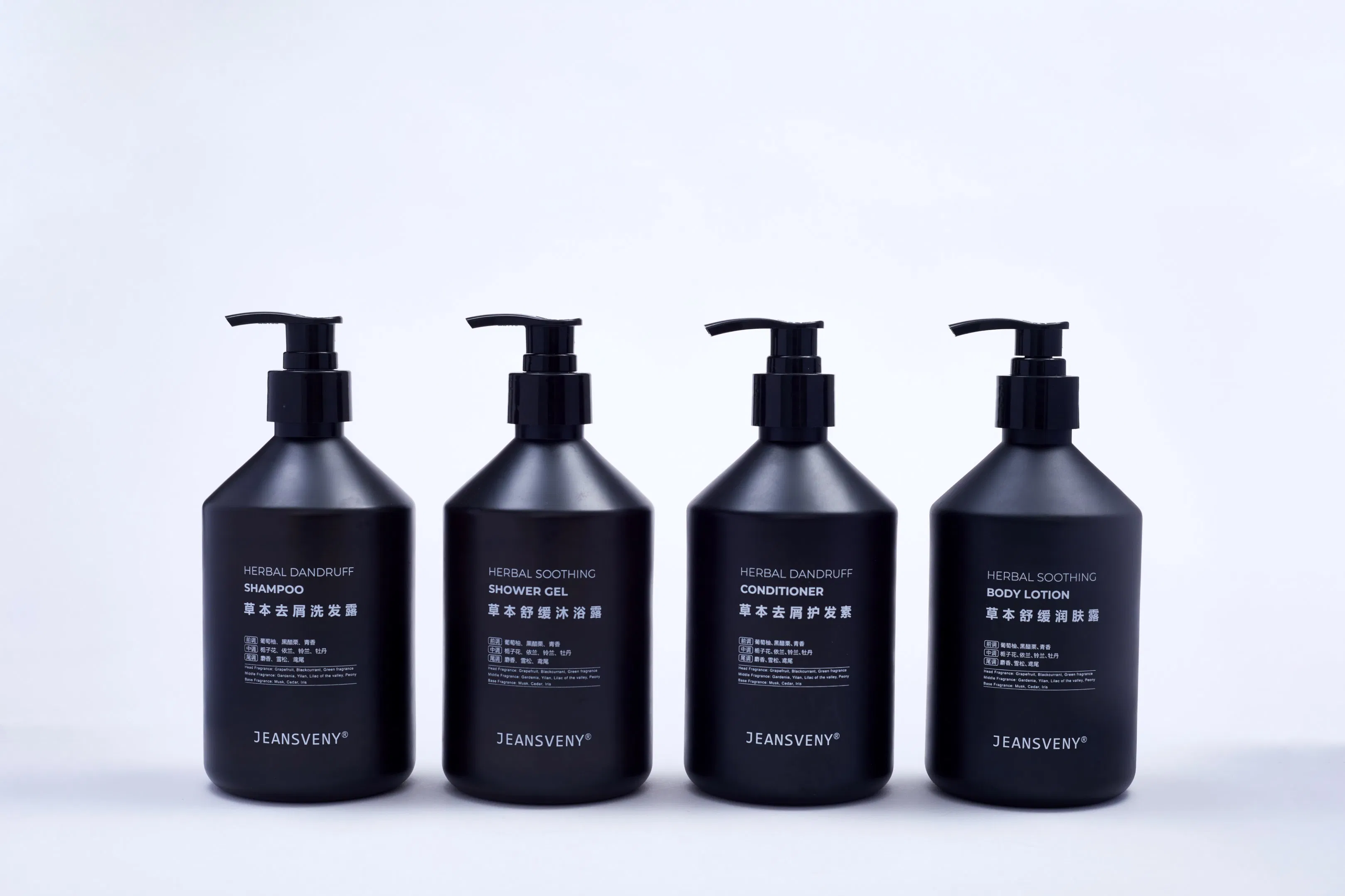 Black Bottle Shampoo for Hotel Travel SPA