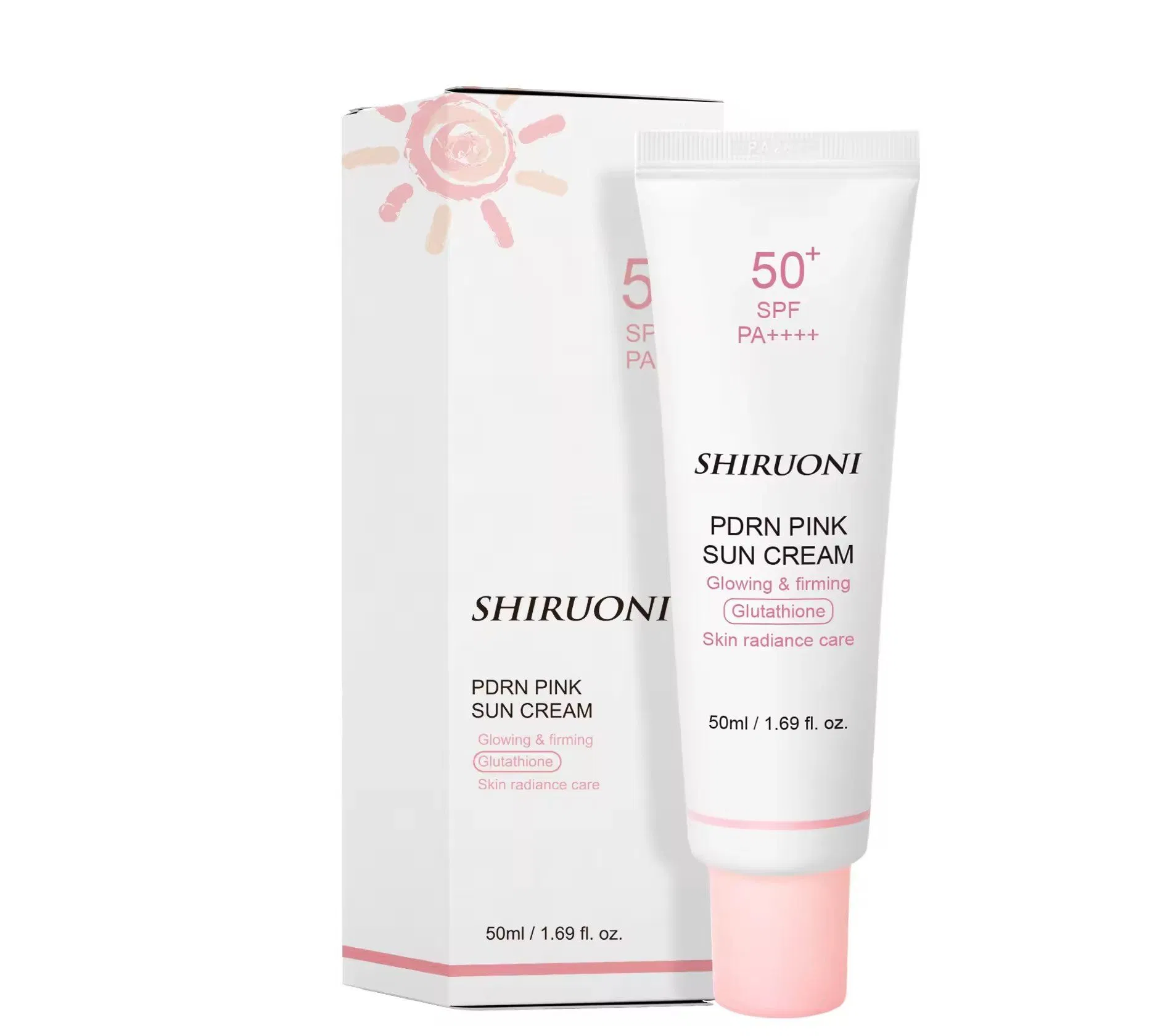 Wholesale Natural Tinted Lightweight Sun Protection Facial Moisturizer Whitening Organic Sunscreen SPF 50 Face Cream