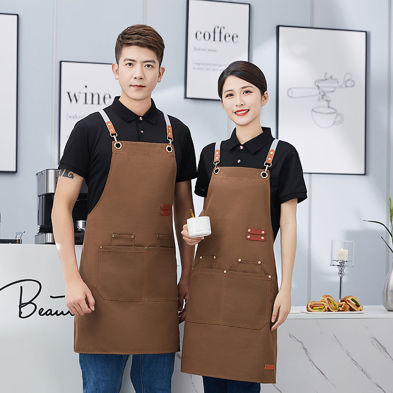 Solid Color Waterproof Breathable Apron for Flower Shop and Hotel Logistics