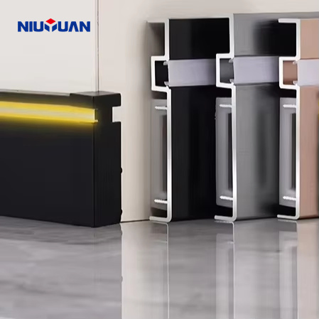 High Quality Skirting Decorative LED Skirting Flooring Aluminum Baseboard Aluminum Skirting Line