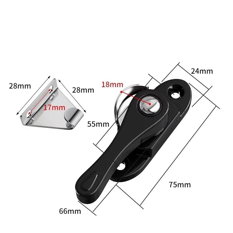 UPVC Sliding Aluminium Alloy Window Modern Crescent Lock with Iron Hook