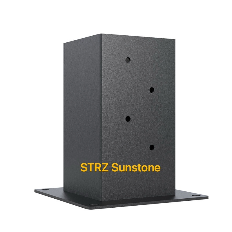 Powder Coated Painted Ground Anchor with Black Fine Invisibility Weld Technique