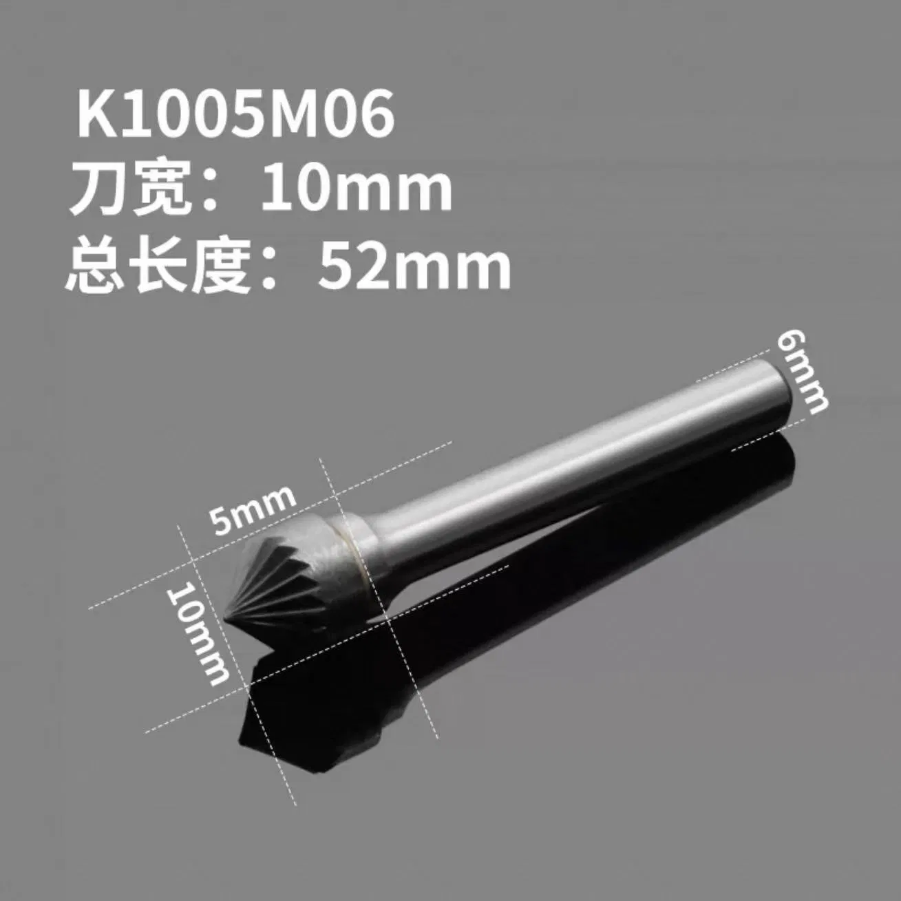 Sharp Carbide Rotary Burr File for Jewelry Crafters with Small Shank