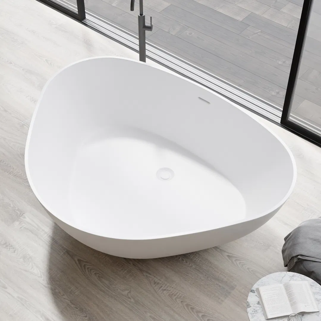 Ванна искусственный камень матовая белая