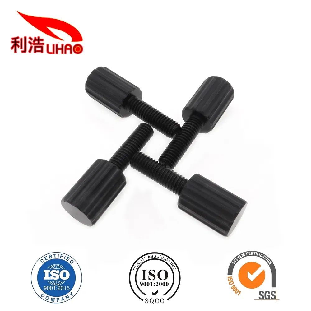 Locking Metal Industry Black Plastic Handle Knob Thumb Screw