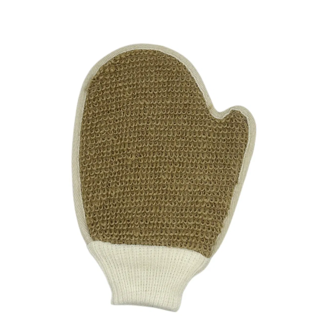 China Quality Natural Jute Hemp Glove for Dead Skin Removal