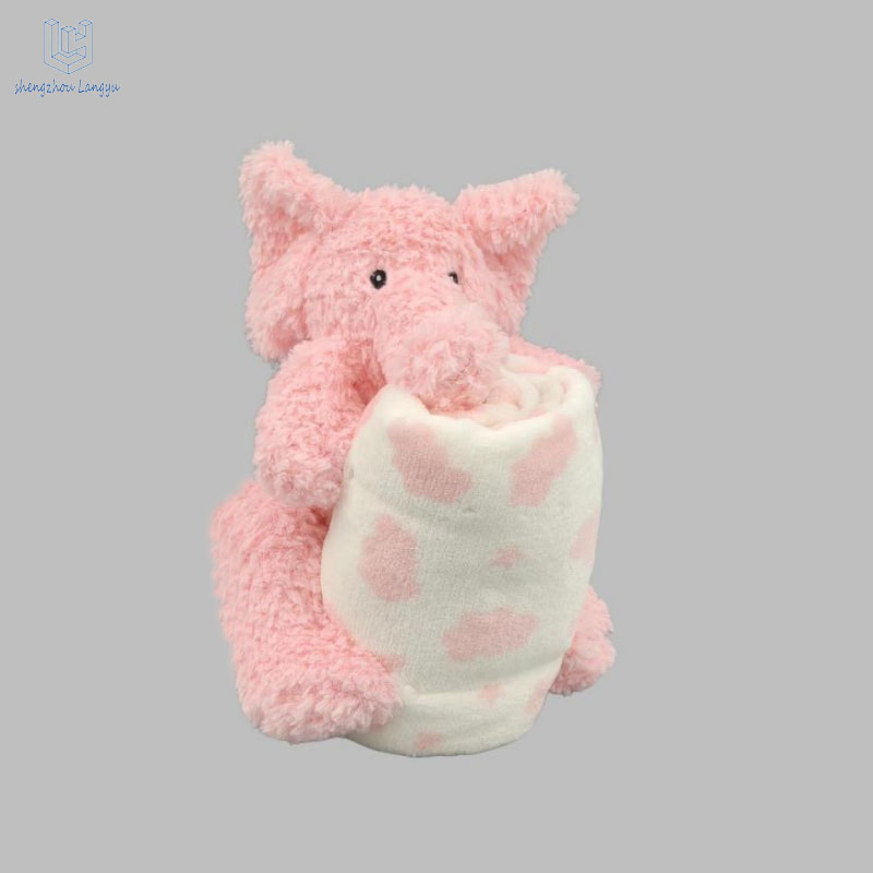 Wholesale Langyu Adorable Plush Unicorn with Blanket Set - Perfect Baby Gift Ready Cute Unicorn Toy Blanket Combo for Kids