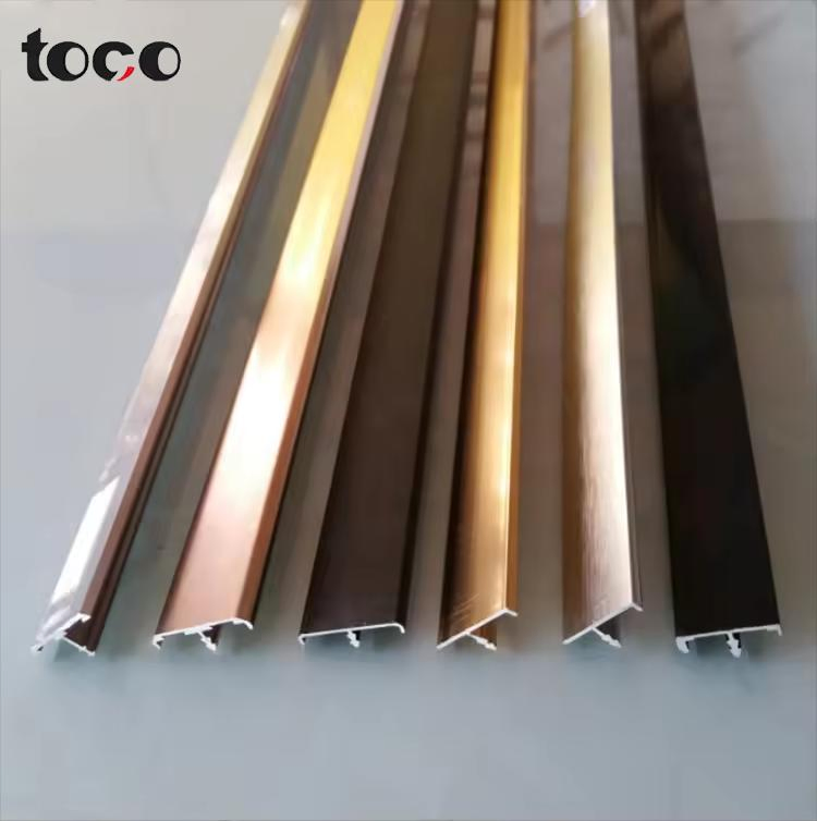 Multiple Color Square Aluminum Edge Banding Profile Corner Tile Trim