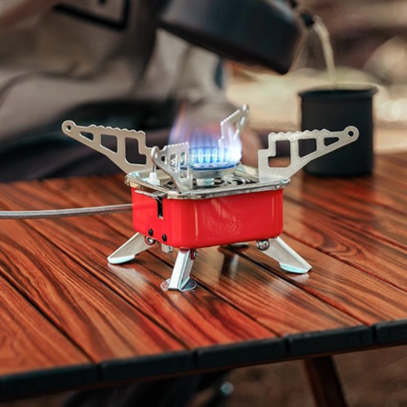 Hot Outdoor Camp Cooking Cast Iron Camping Portable Gas Burner Grill Kitchen Stove