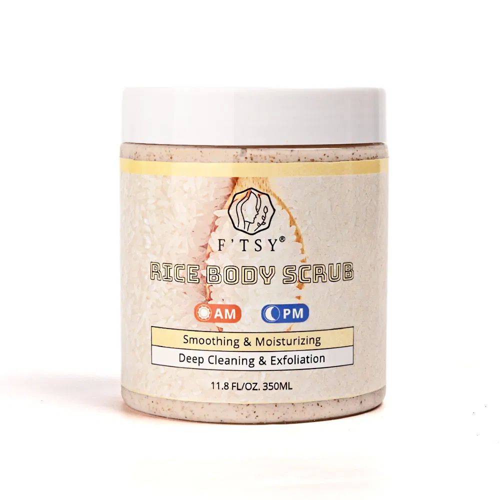 High Quality Exloliating Deep Cleaning Bath Sugar Rice Body Scrub