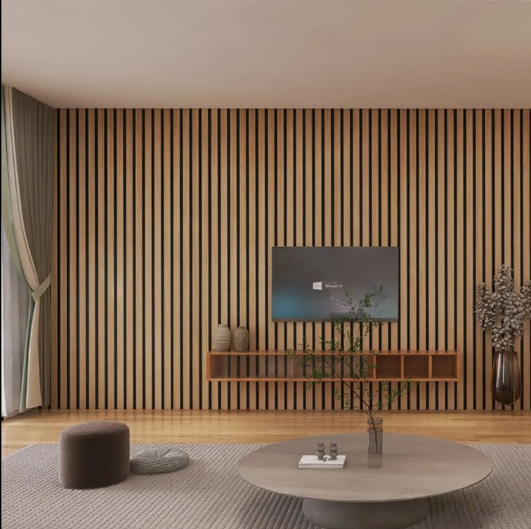 Xinmei Akupanel Diffusion Wall Sound Insulation Groove Acoustic Solid Slat Wood Fiber Sound Insulation Wall Panel