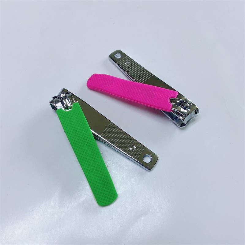Advertising Promotion Gift Manicure Toe Nail Clipper Cutter with Soft Silicone Cover Sleeve Handle