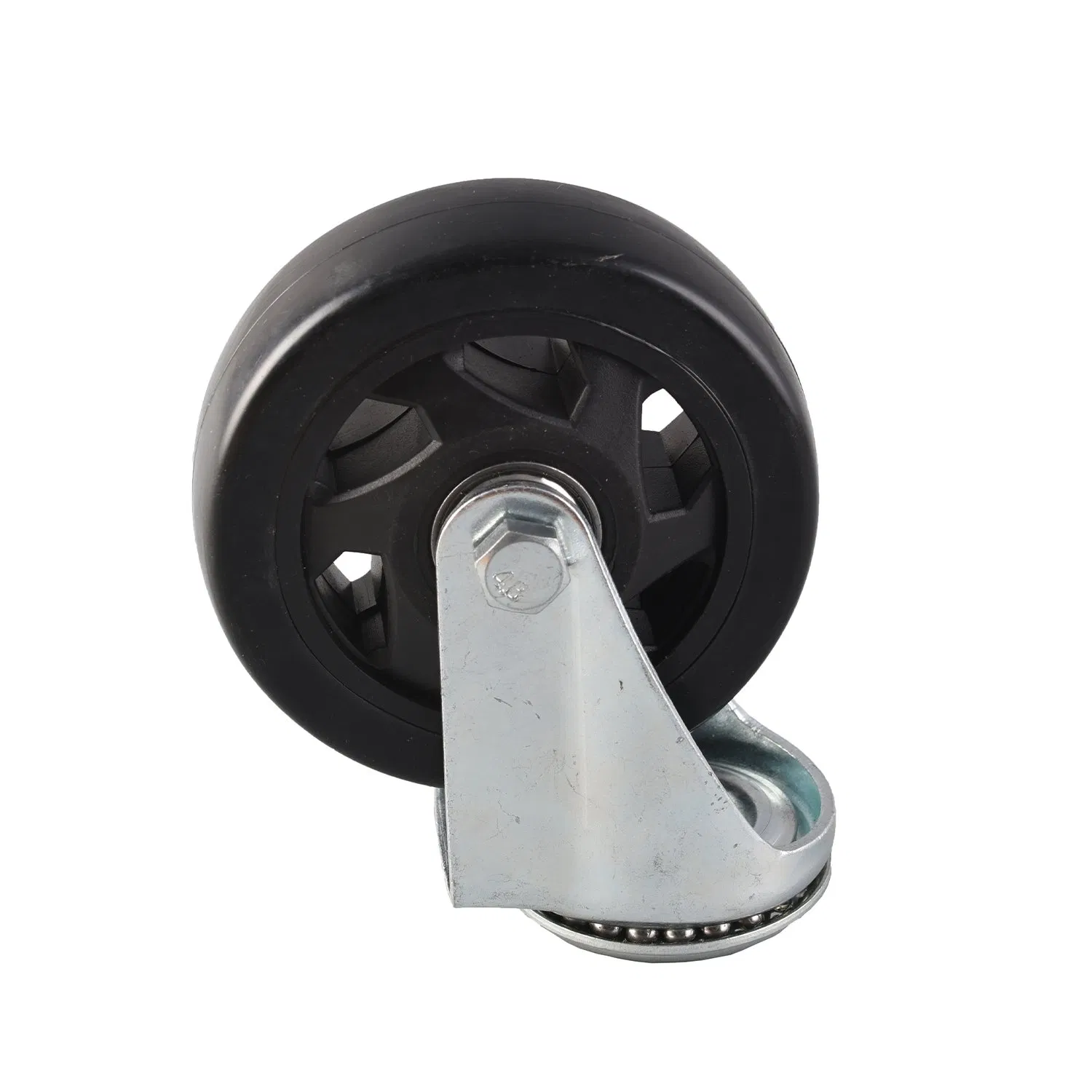 M13-N Medium Duty Type Fixed Swivel PU Caster Wheel
