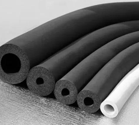 Thickness10-70mm Plastic Ducting Nitrile Rubber Foam Insulation Tube Pipe