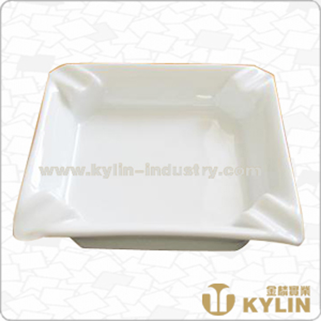 Promotional Custom Handmade Ceramic Square Ashtray for Souvenir Gifts