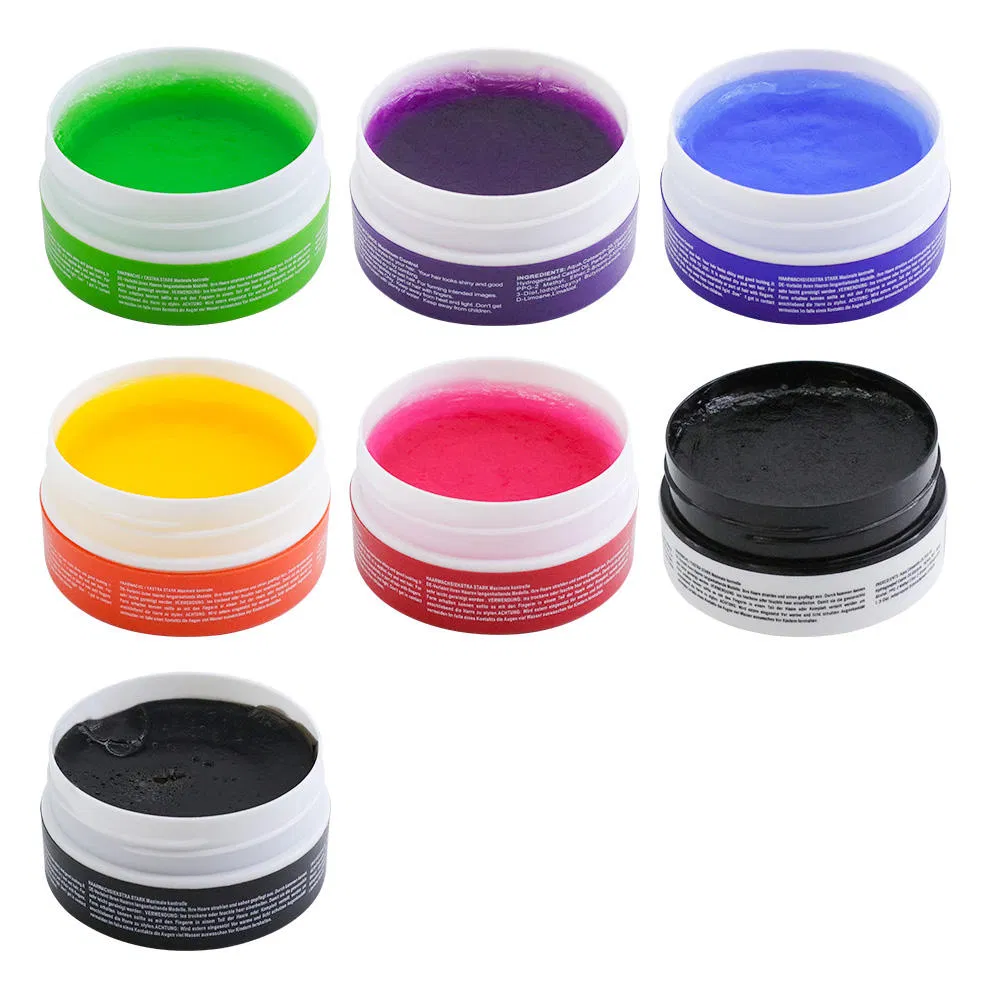 Professional Vegan Cool Fashion Hair Wax Gel Custom Logo Organic Cream Styling for Curly Extra Strong Hold for Edge Control Pomade for Frizzy