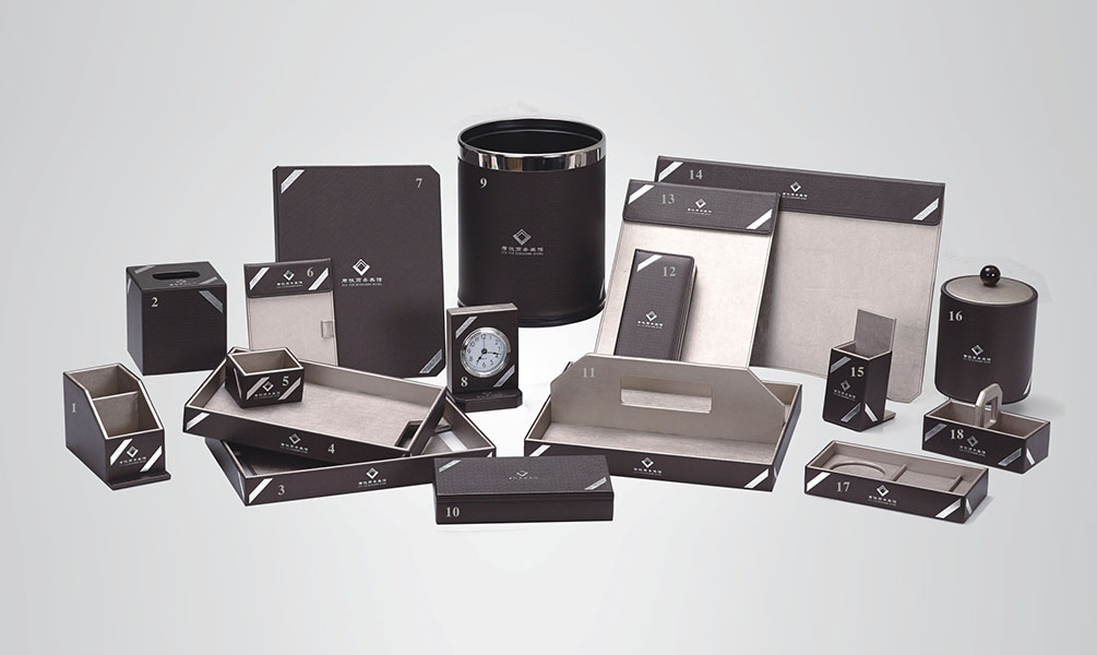 Guestroom Leather Accessories, Hotel Amenity Leather Products