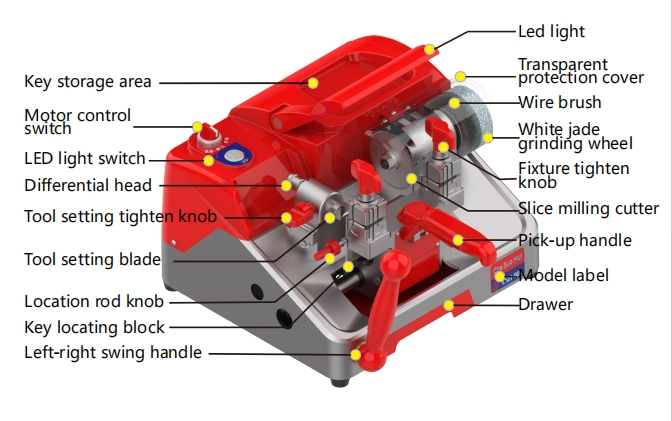 Csh006 Horizontal Milling Machine Which Can Change The Key Length and Width