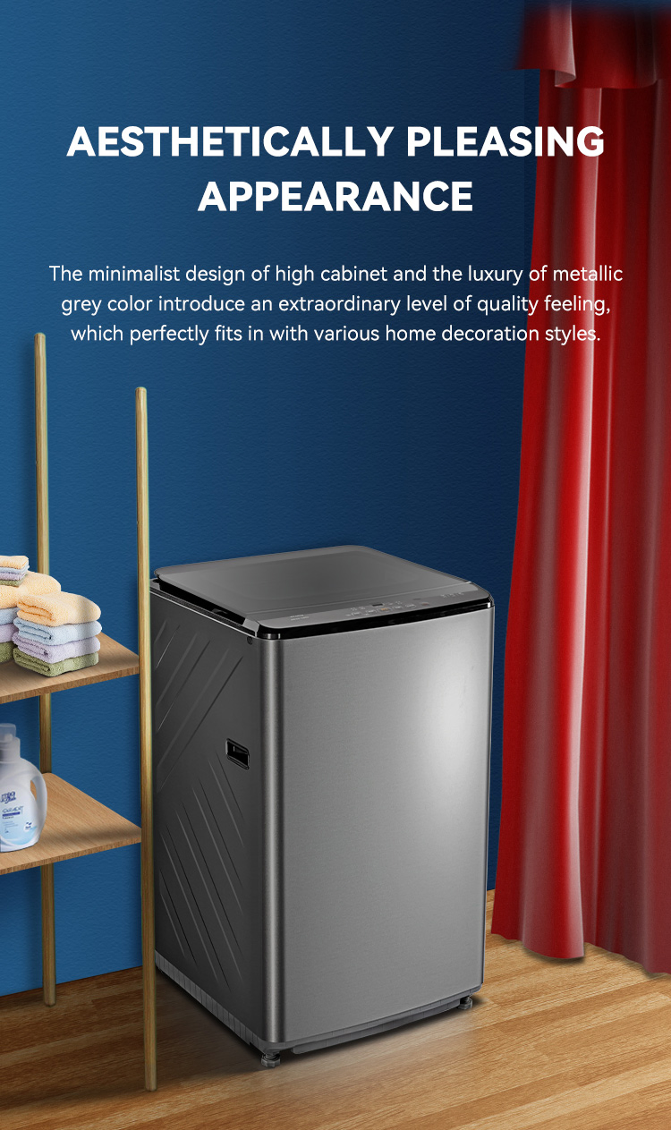 Steel Body Full Automatic 10kg Top Loading Washing Machine Clothes Washer