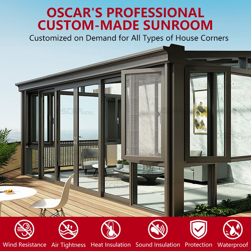 Porch Conservatory Four Seasons Winter Garden Aluminum with Guaranteed Quality Sunroom