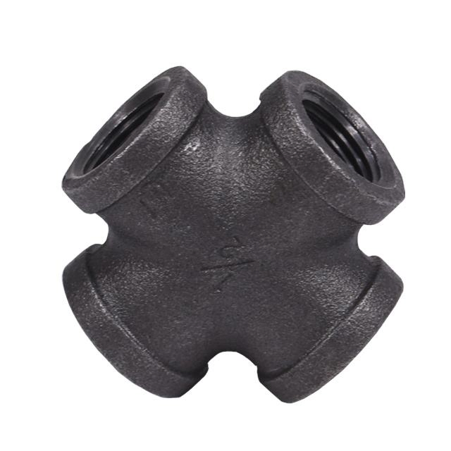 Leyon FM UL Fire Protection Fire Fighting System Fire Fighting Pipes Grooved Pipe Fitting Black Iron Cross
