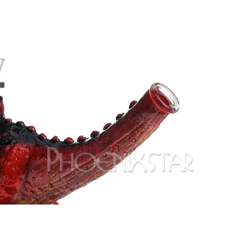New 3D Hand Painting Unique Dinosaur Design Water Pipes Hookah Smoking Pipe 7mm Glass Beaker Pipes