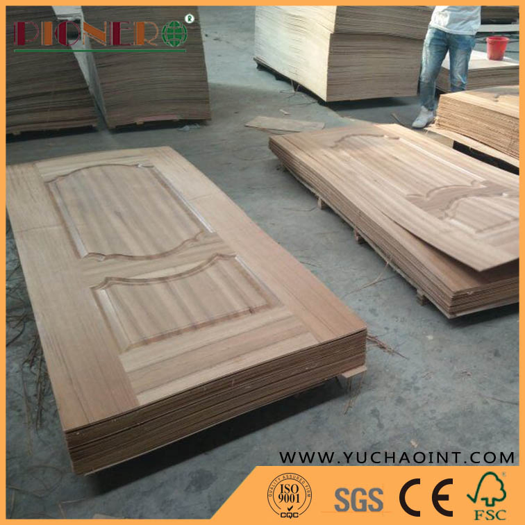 White / Wenge / Wood Veneer / Melamine Moulded HDF Door Skin