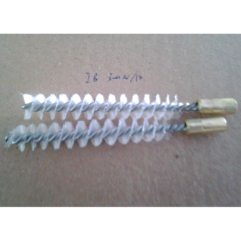 Stainless Twisted Steel Tube Cleaning Brush with M6X100 Brass Screw