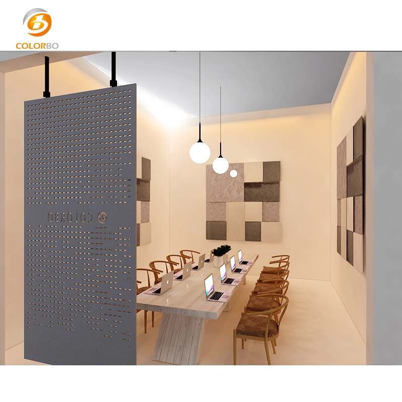 Acoustic Padded wood panel Movable Screen with High Quality