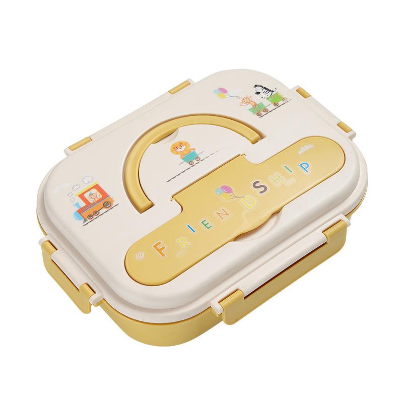 Cute Cartoon 316 Stainless Steel Insulated Student Children Compartment Lunchbox