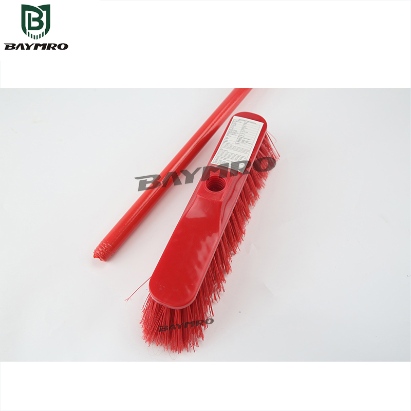 PPE Supplier Plastic Stiff Bristles Can Be Customized Logo Long Handle Broom
