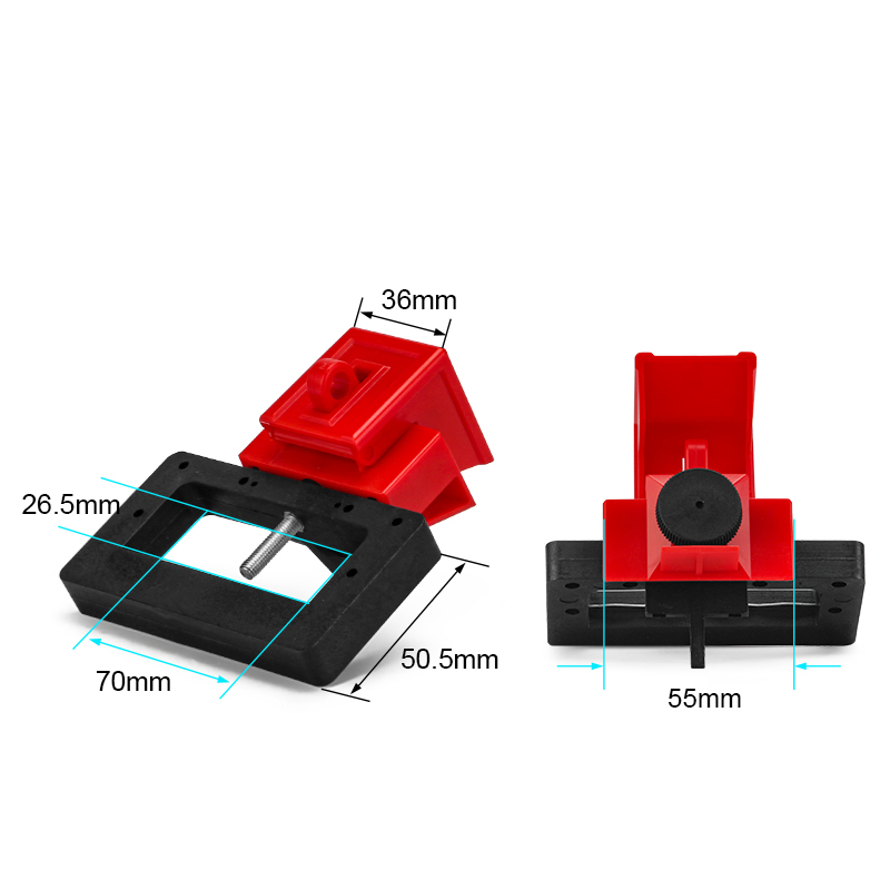 High Quality Plastic Clamp-on Breaker Lockout