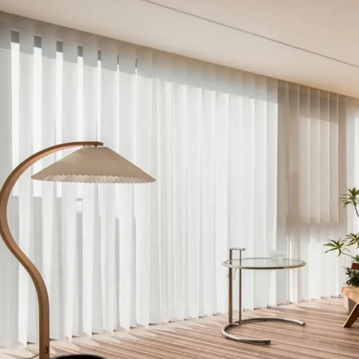 Modern design Luxury Double Electric Waterproof Vertical Blind for Windows
