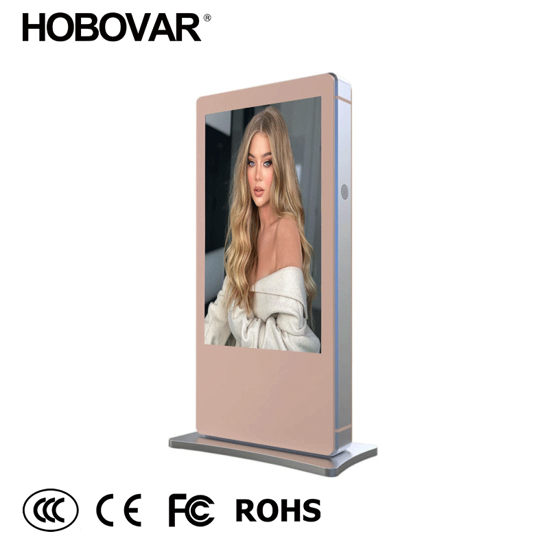 High Brightness Vertical Screen Floor Standing Kiosk Digital Signage