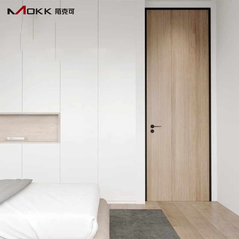 Customized Hotel Room Glass Interior Casement Door with Lock Kitchen House Bedroom Door Office Aluminum Frame Swinging Door