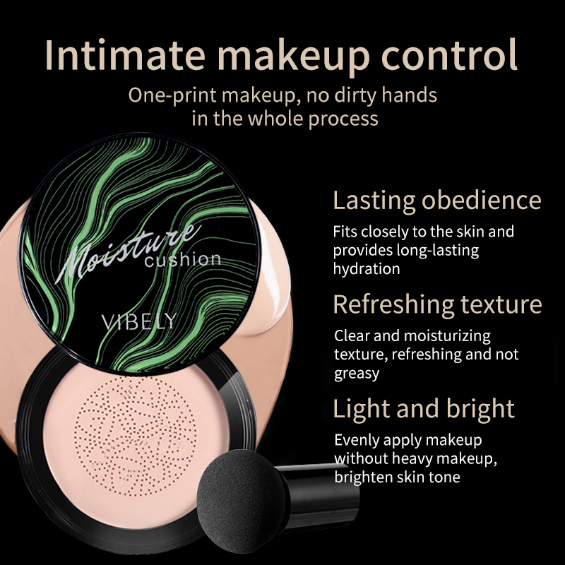 Waterproof Whitening Concealer Bb Cream Natural Nude Makeup Mushroom Air Cushion Foundation