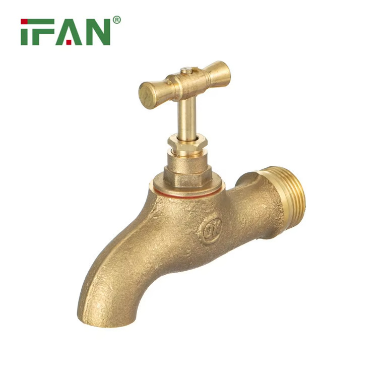 Латунный водоразборный кран (бибок) 1/2"-1" IFAN