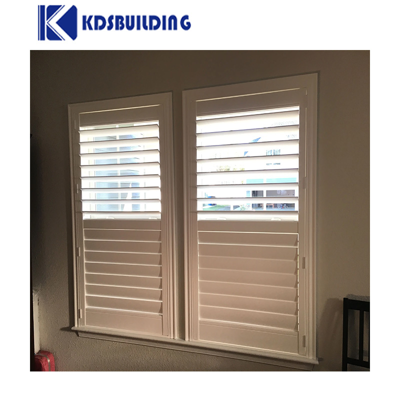 Kdsbuilding Safety Hurricane Italian Custom Interior PVC Shutter Window for Window