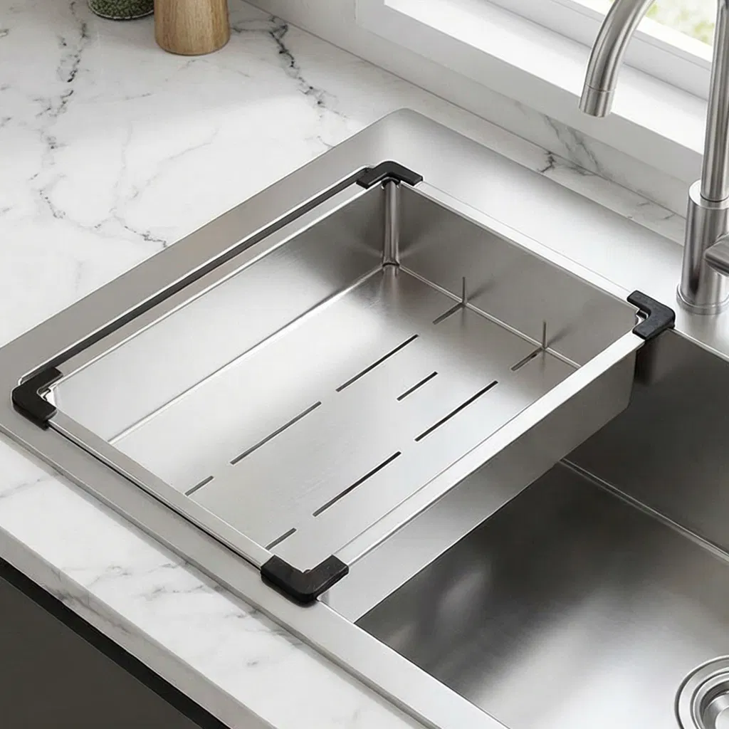 Premium Stainless Steel Sink Drain Basket for Kitchen Use