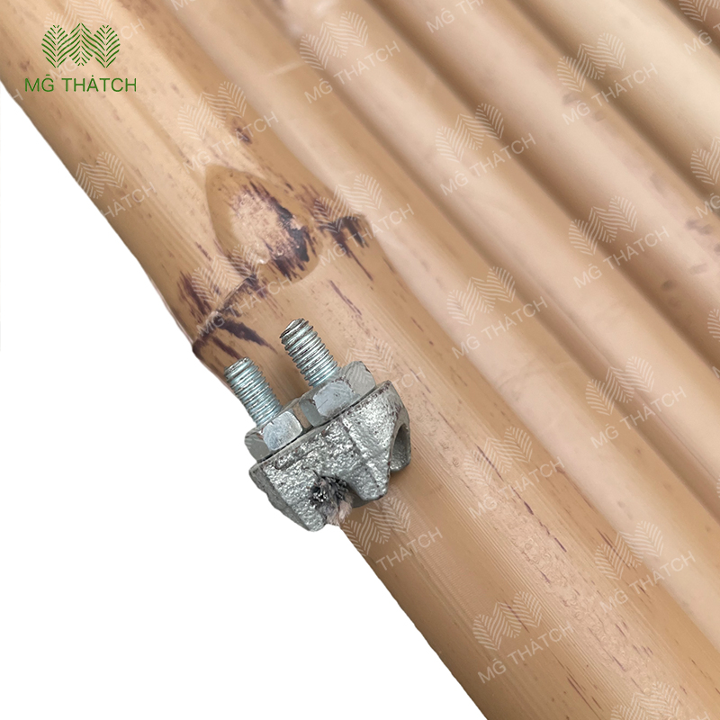 Maintenance Artificial Bamboo Fence Outdoor Lifespan More Than 20 Years Fake Plastic Bamboo Fence