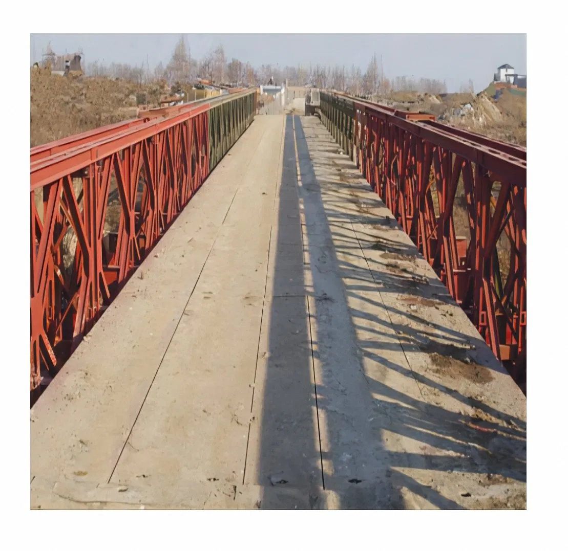 Compact 200 Fast Assembling Prefab Galvanized Steel Structure Temporary Modular Affordable Pedestrian Bridge for Temporary Components