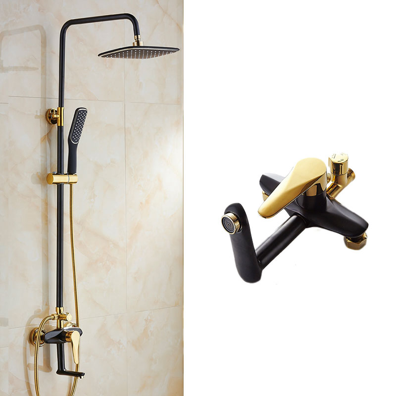 High Pressure Rain Shower Head Set - Anti-Clogging Nozzles for Strong Flow