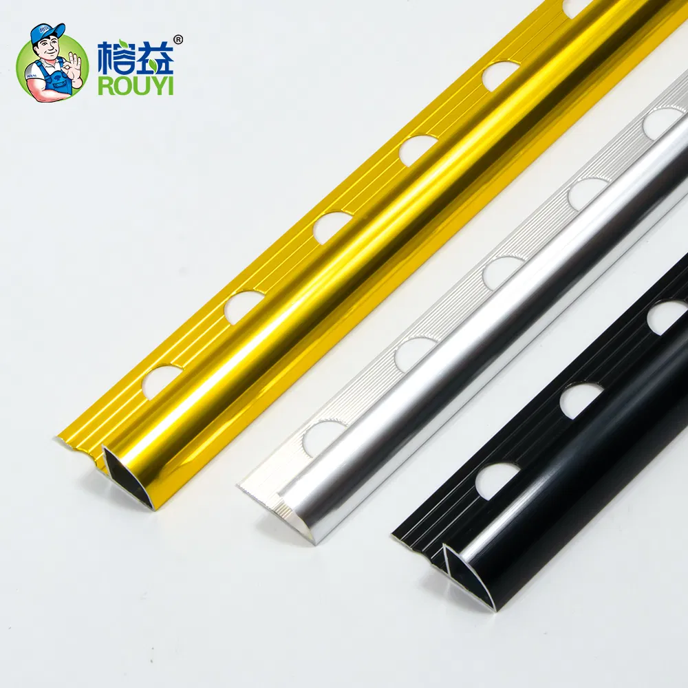 Foshan Quarter Round Shape Ceramic Tile Border Aluminum Corner Edge Tile Trim